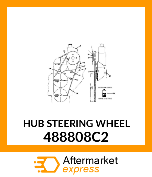 HUB STEERING WHEEL 488808C2