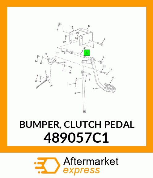 BUMPER, CLUTCH PEDAL 489057C1