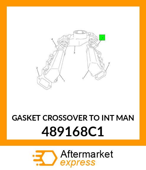 GASKET CROSSOVER TO INT MAN 489168C1