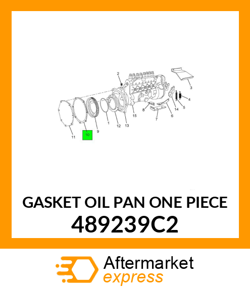 GASKET OIL PAN ONE PIECE 489239C2