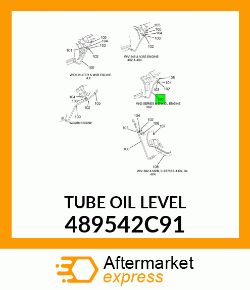 TUBE OIL LEVEL 489542C91