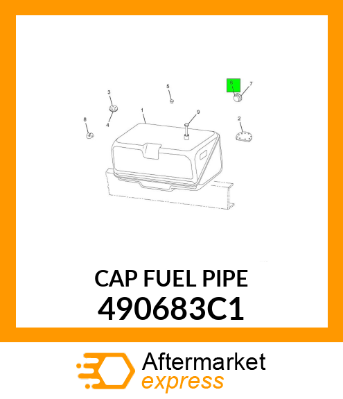 CAP FUEL PIPE 490683C1