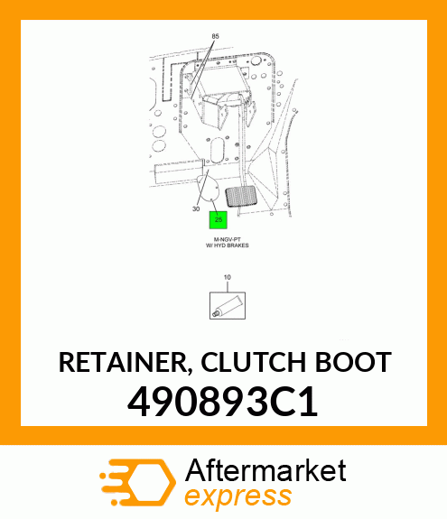 RETAINER, CLUTCH BOOT 490893C1