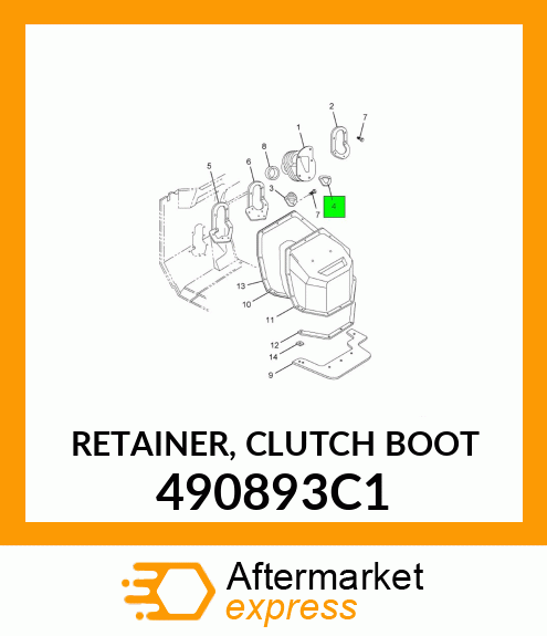 RETAINER, CLUTCH BOOT 490893C1