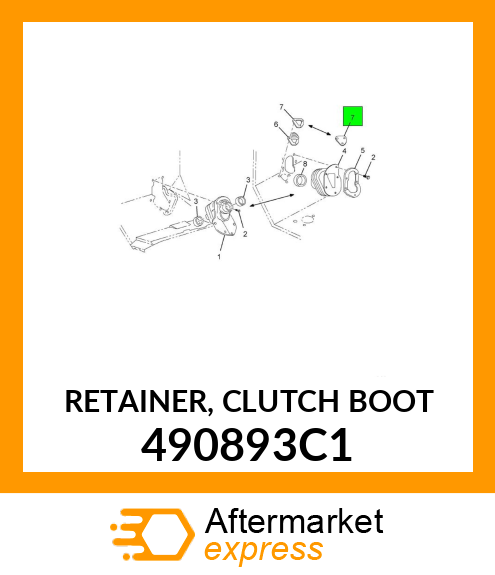 RETAINER, CLUTCH BOOT 490893C1