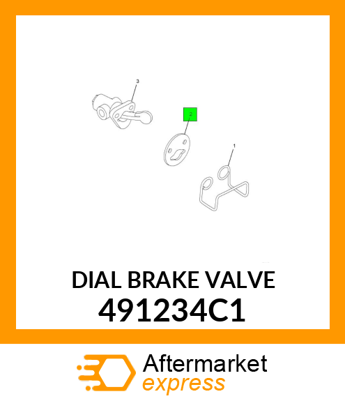 DIAL BRAKE VALVE 491234C1