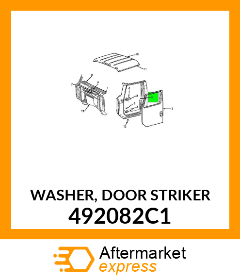 WASHER, DOOR STRIKER 492082C1