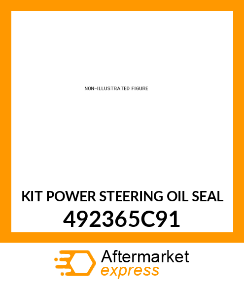 KIT POWER STEERING OIL SEAL 492365C91