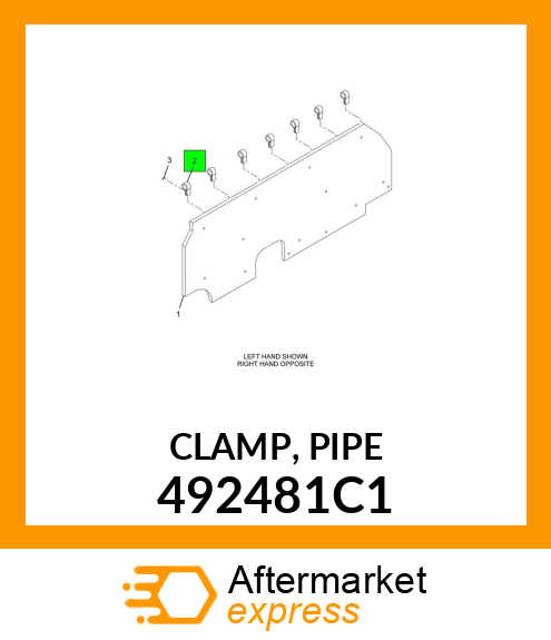 CLAMP, PIPE 492481C1