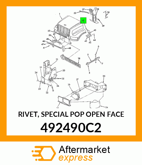 RIVET, SPECIAL POP OPEN FACE 492490C2