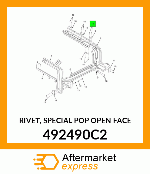 RIVET, SPECIAL POP OPEN FACE 492490C2