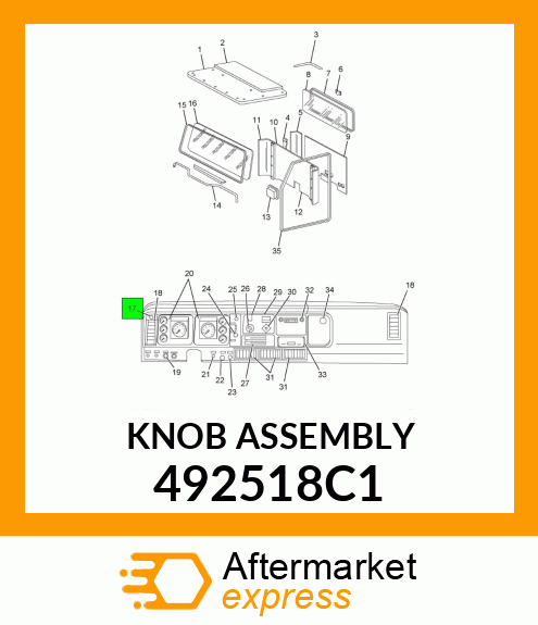 KNOB ASSEMBLY 492518C1