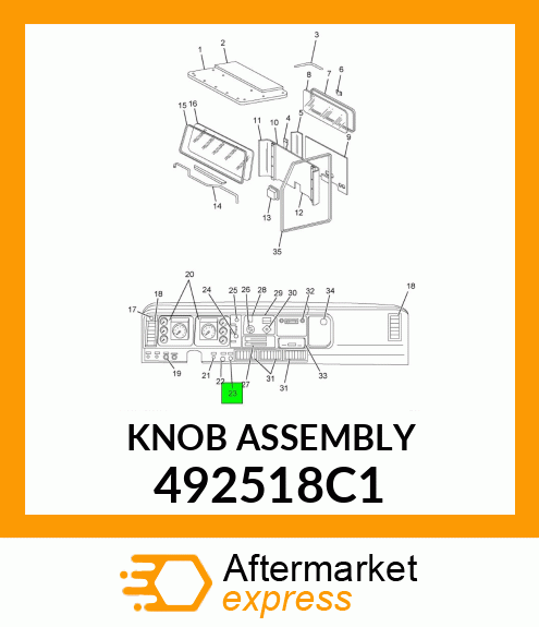 KNOB ASSEMBLY 492518C1