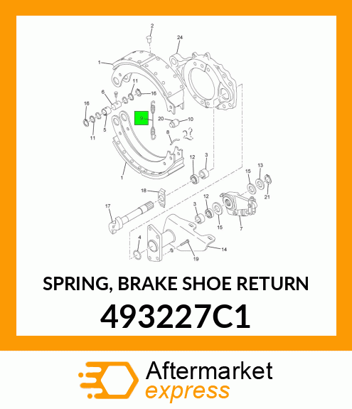 SPRING, BRAKE SHOE RETURN 493227C1