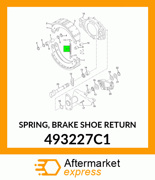 SPRING, BRAKE SHOE RETURN 493227C1