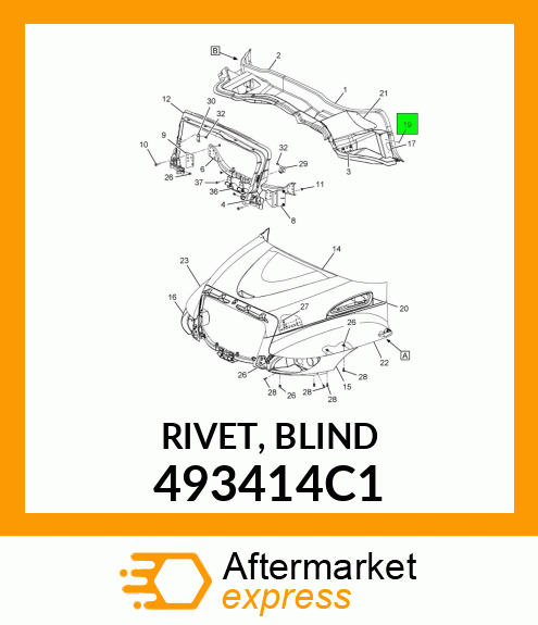 RIVET, BLIND 493414C1