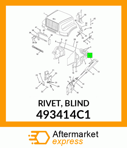 RIVET, BLIND 493414C1