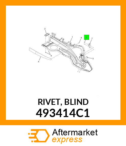 RIVET, BLIND 493414C1