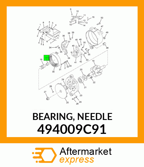 BEARING, NEEDLE 494009C91