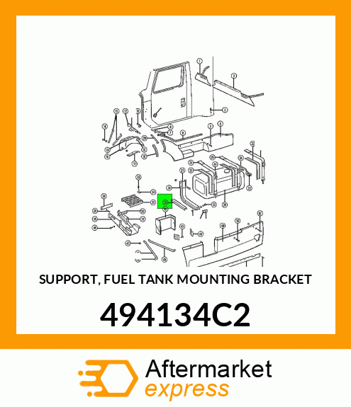 SUPPORT, FUEL TANK MOUNTING BRACKET 494134C2