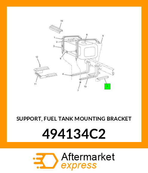 SUPPORT, FUEL TANK MOUNTING BRACKET 494134C2