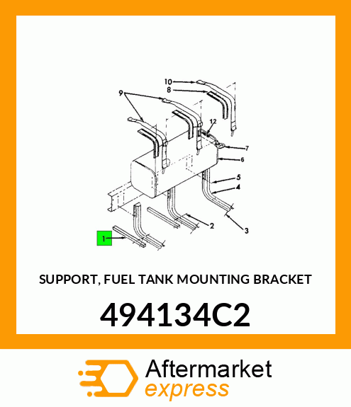 SUPPORT, FUEL TANK MOUNTING BRACKET 494134C2