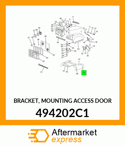 BRACKET, MOUNTING ACCESS DOOR 494202C1