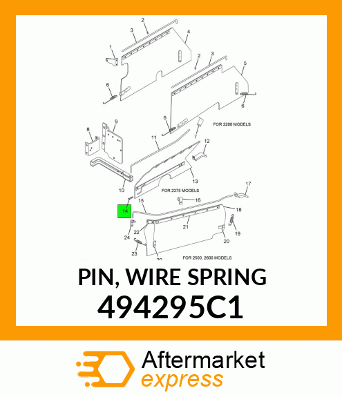 PIN, WIRE SPRING 494295C1