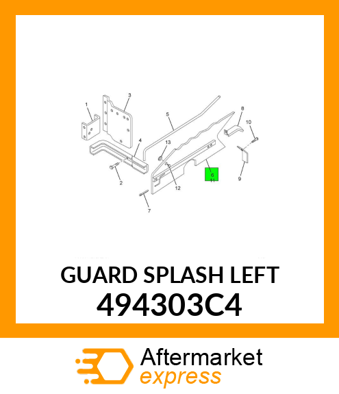 GUARD SPLASH LEFT 494303C4