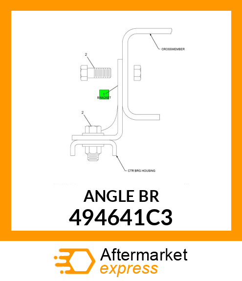 BRACKET CENTER BEARING 494641C3