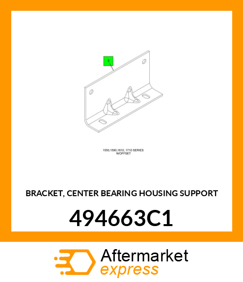 BRACKET, CENTER BEARING HOUSING SUPPORT 494663C1