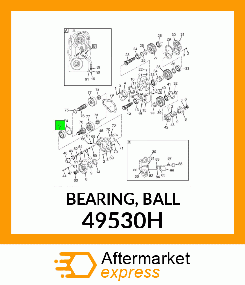 BEARING, BALL 49530H