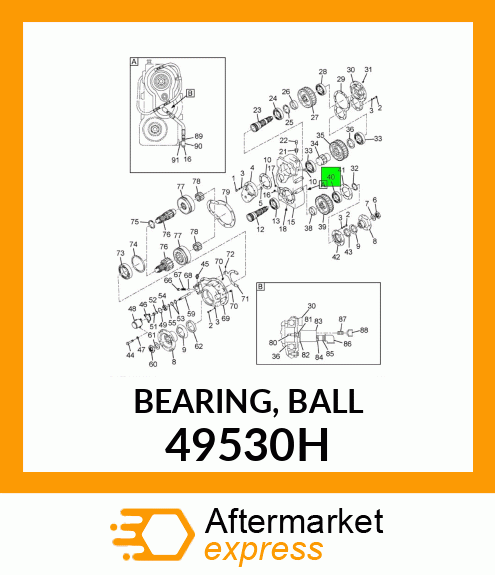 BEARING, BALL 49530H