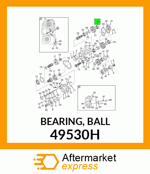 BEARING, BALL 49530H