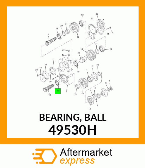 BEARING, BALL 49530H