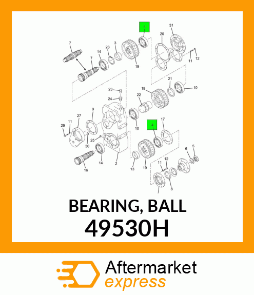 BEARING, BALL 49530H