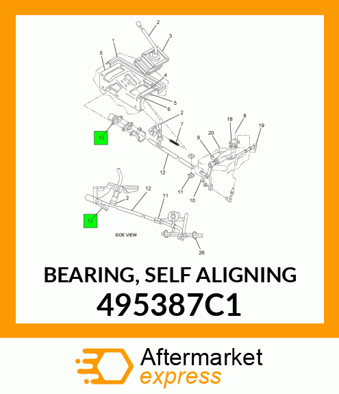 BEARING, SELF ALIGNING 495387C1