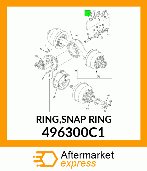 RING,SNAP RING 496300C1