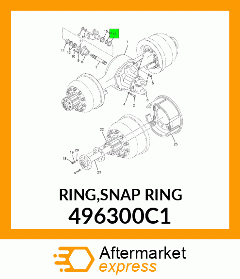 RING,SNAP RING 496300C1