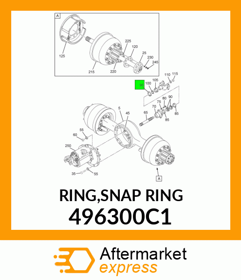 RING,SNAP RING 496300C1