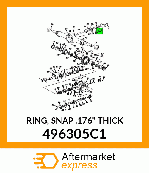 RING, SNAP .176" THICK 496305C1