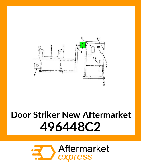 Door Striker New Aftermarket 496448C2