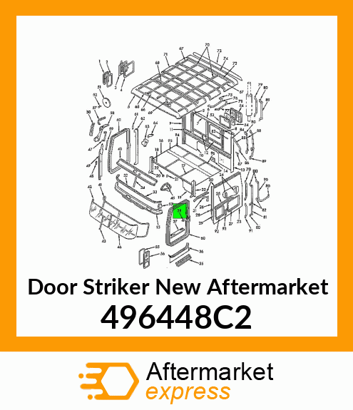 Door Striker New Aftermarket 496448C2
