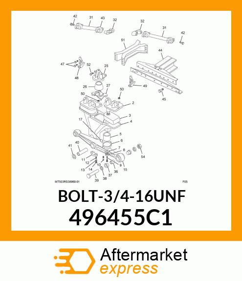 BOLT-3/4-16UNF 496455C1