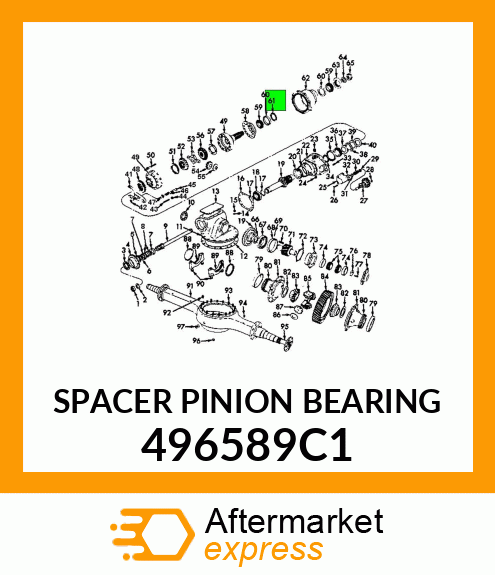 SPACER PINION BEARING 496589C1