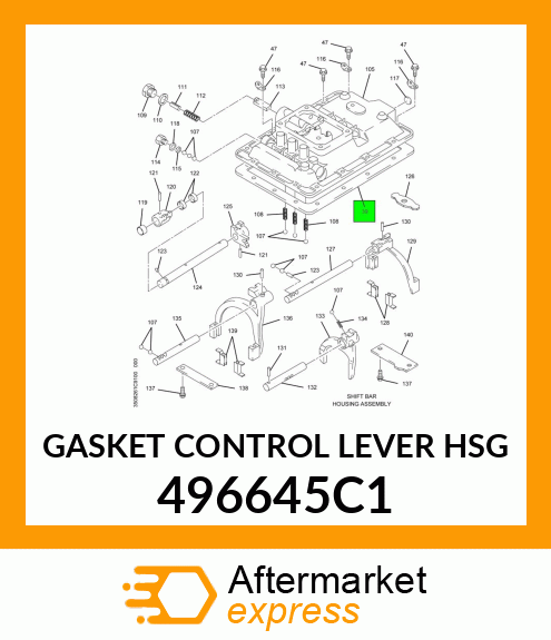 GASKET CONTROL LEVER HSG 496645C1