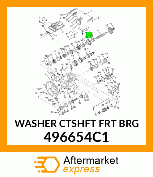 WASHER CTSHFT FRT BRG 496654C1