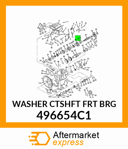 WASHER CTSHFT FRT BRG 496654C1