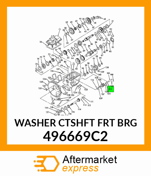 WASHER CTSHFT FRT BRG 496669C2