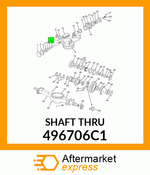 SHAFT THRU 496706C1